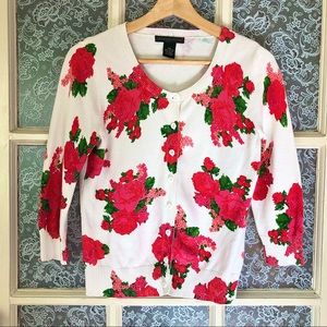 Rose Floral Cardigan